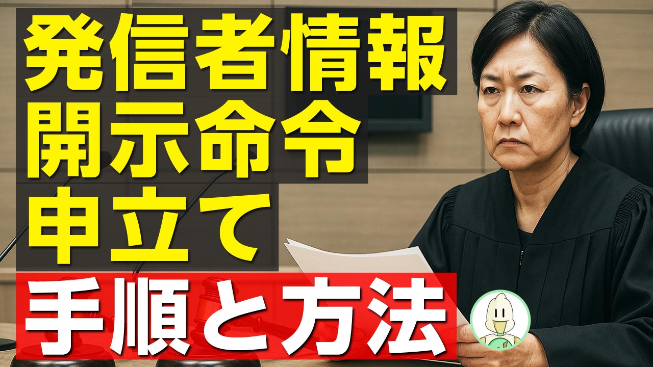 発信者情報開示命令申立ての方法と手順のイメージ