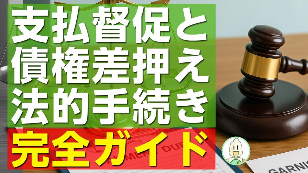 支払督促と債権差押えの法的手続き完全ガイドのイメージ